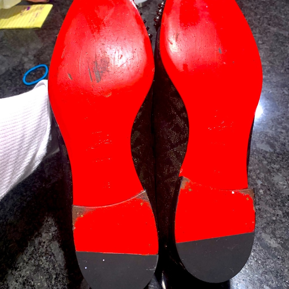 Christian Louboutin Men's Spooky Flat Calf Loafers - Black - Size 13